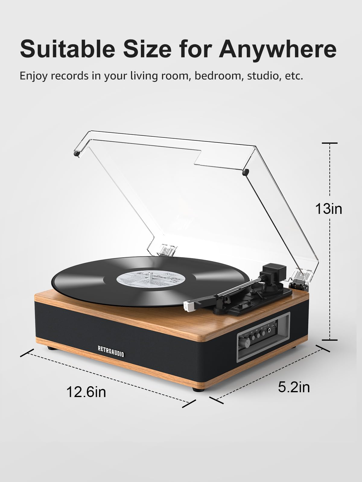 RetroAudio Vinyl Record UD005,Walnut
