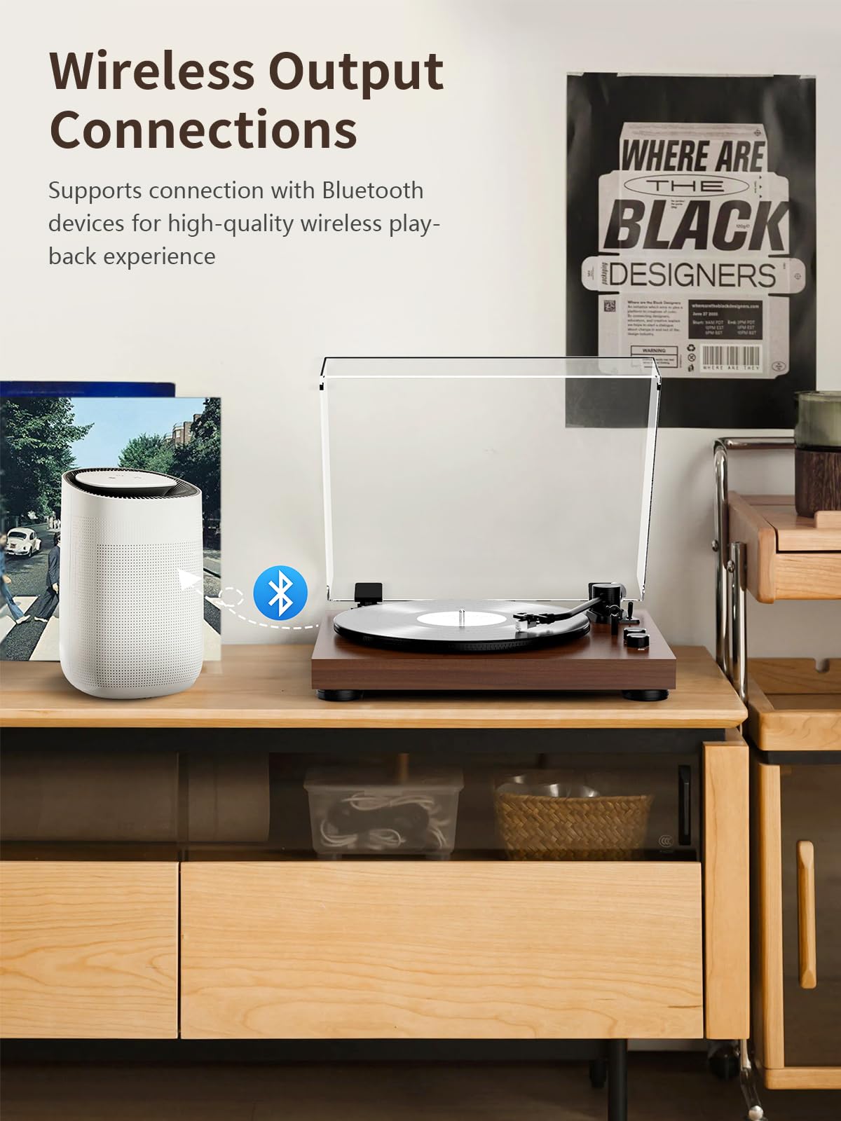 RetroAudio Vinyl Record Player JM106