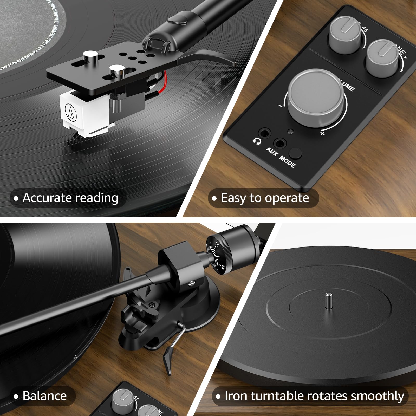 RetroAudio Vinyl Record Player T22
