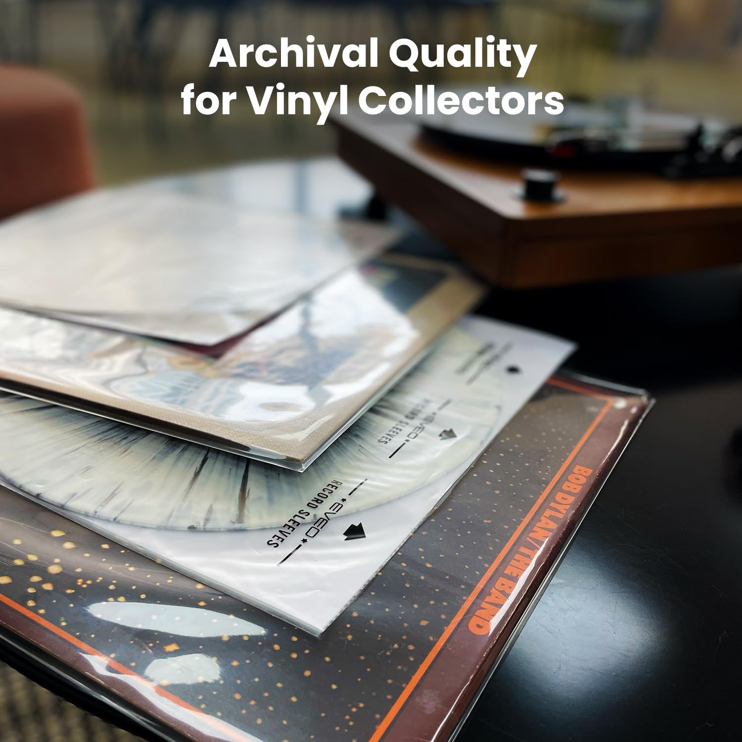 50 PCS Inner Sleeves for Vinyl Records 12"