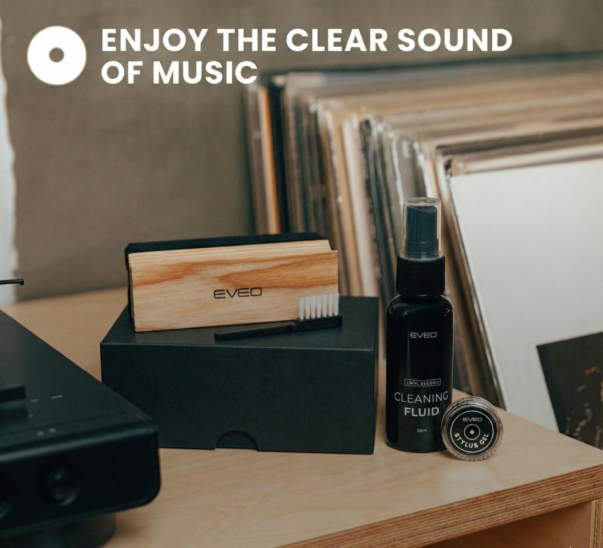 Vinyl Record Cleaning Kit - 4-in-1