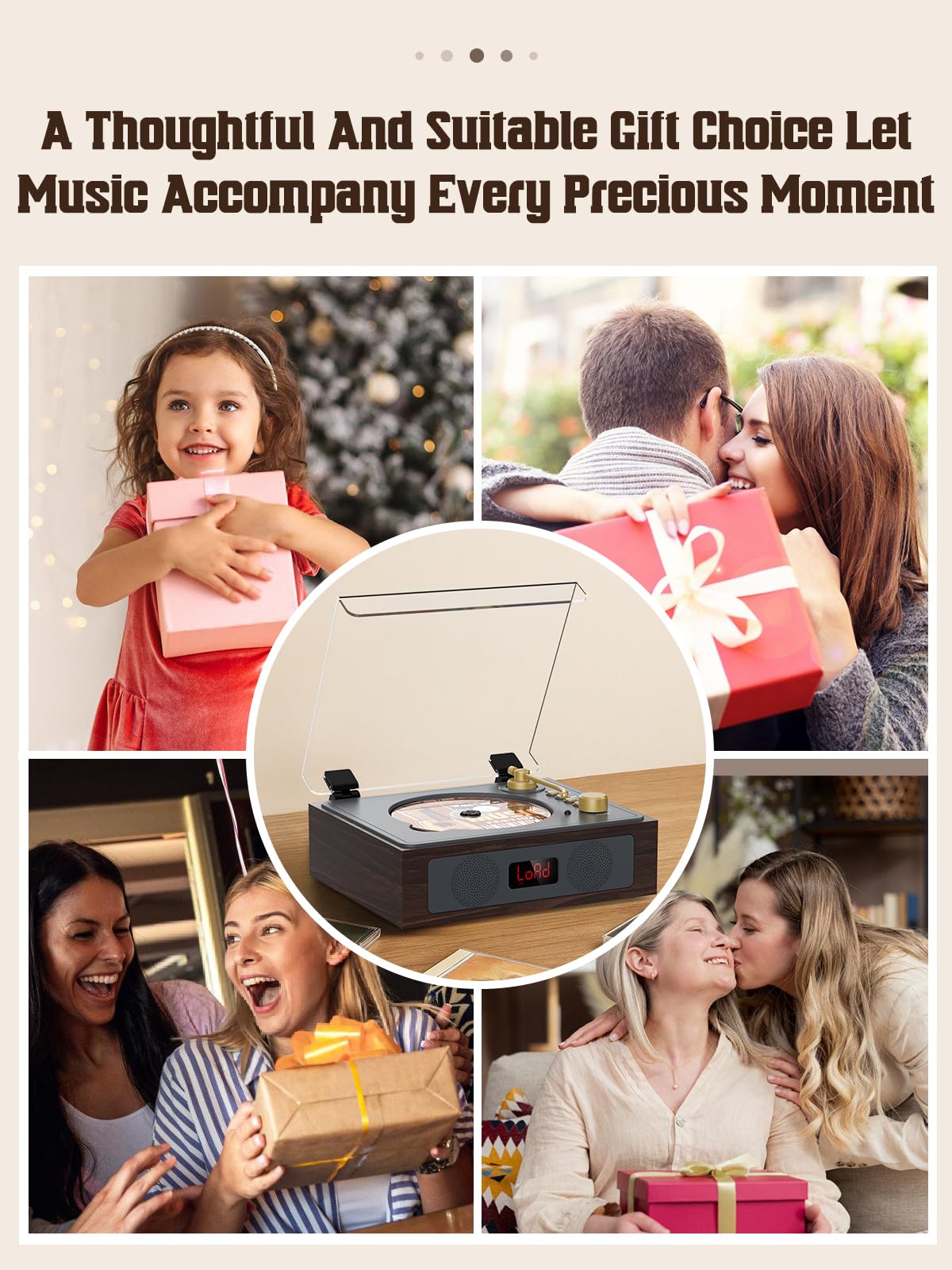 RetroAudio CD Player with LCD Screen
