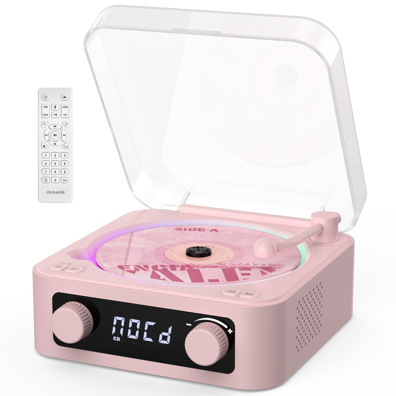 RetroAudio CD Player with Built-in Speakers HD-26